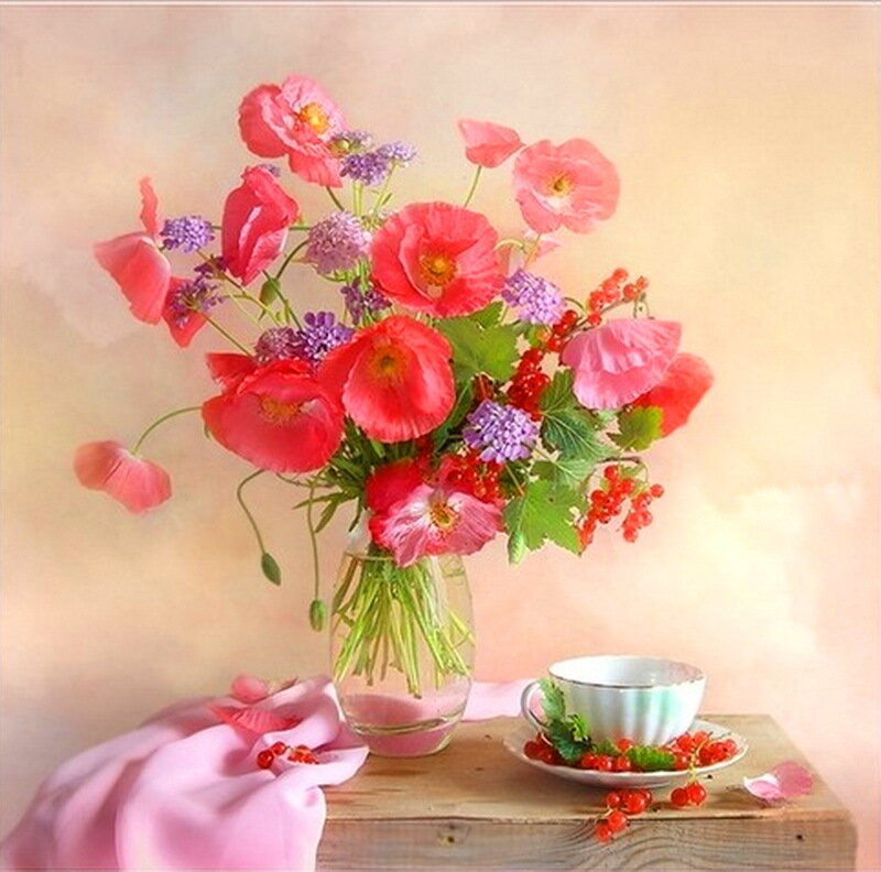 Bouquet of Poppies — Pink