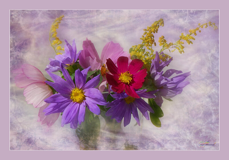 Bouquet of Purple Flowers