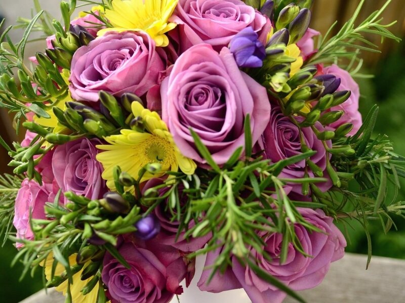 Bouquet of Purple Roses — Calm, Spring