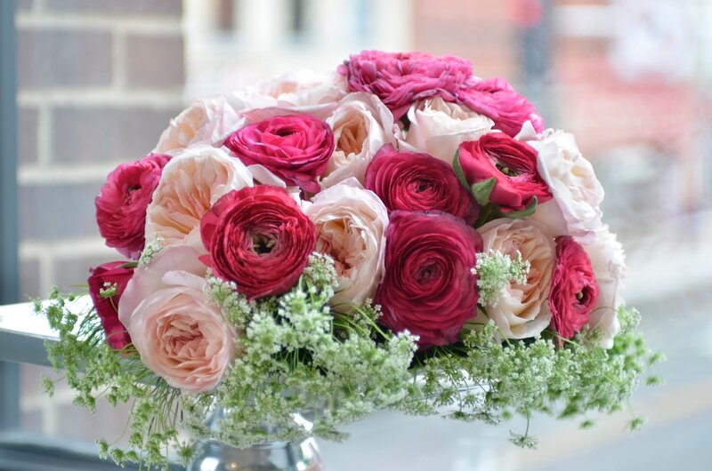 Bouquet of Ranunculus and Roses