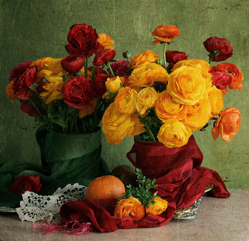 Bouquet of Ranunculus Flowers