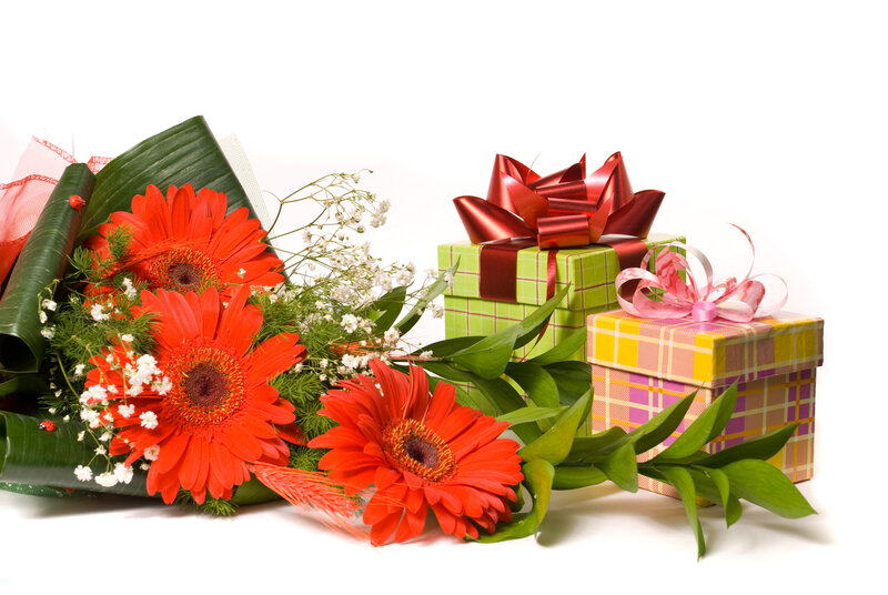 Bouquet of Red Flowers — Festive, Photograph