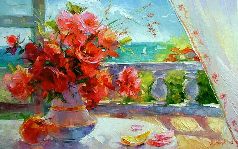 Bouquet of Red Flowers — Serene