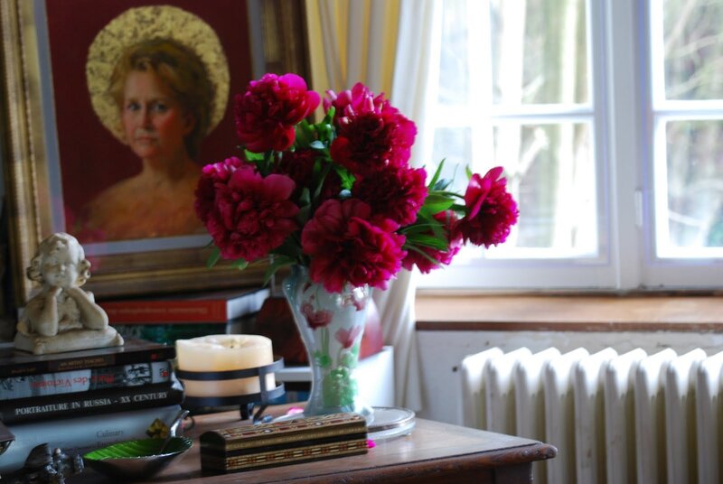 Bouquet of Red Peonies — Serene