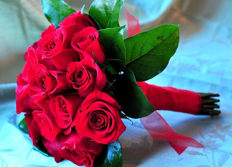 Bouquet of red roses