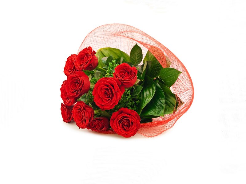 bouquet of red roses