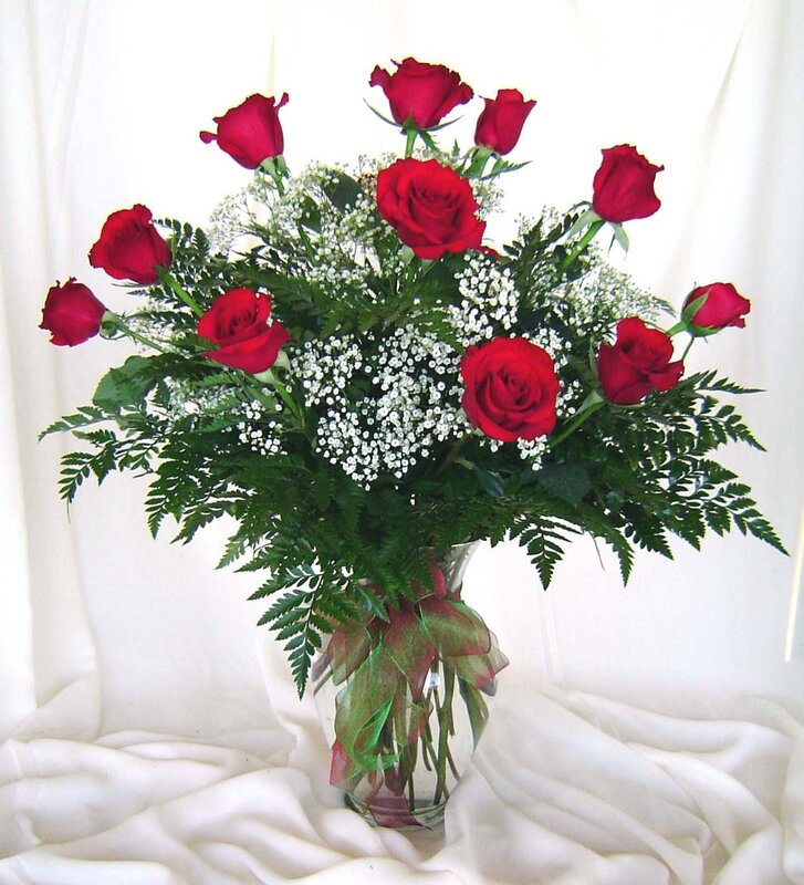bouquet of red roses