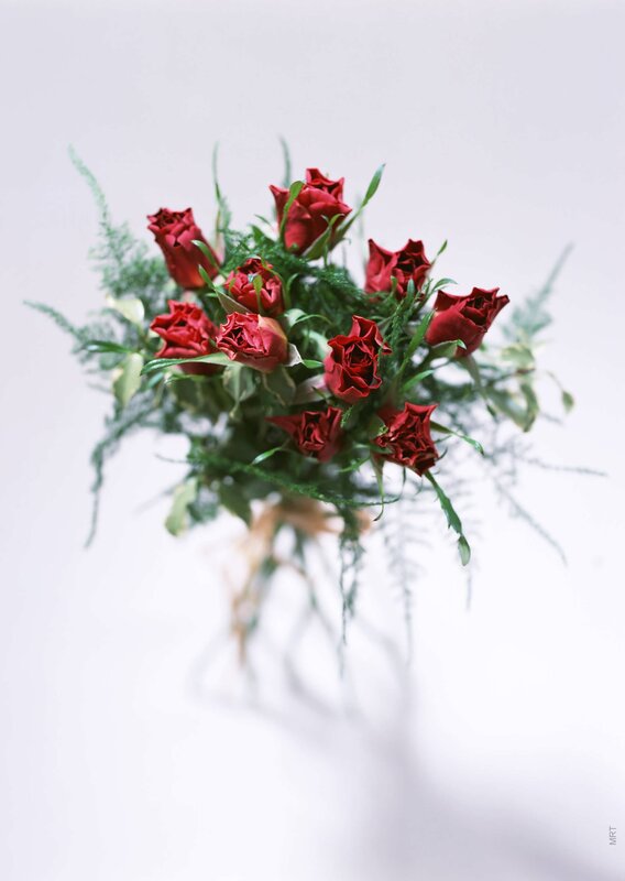 bouquet of red roses