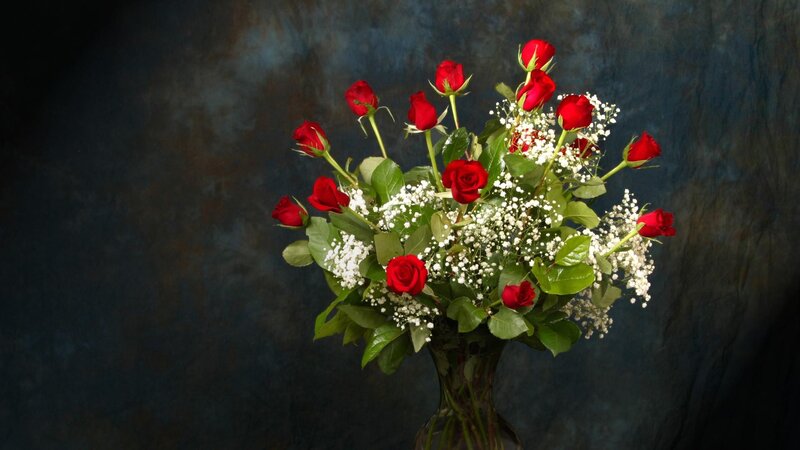 bouquet of red roses
