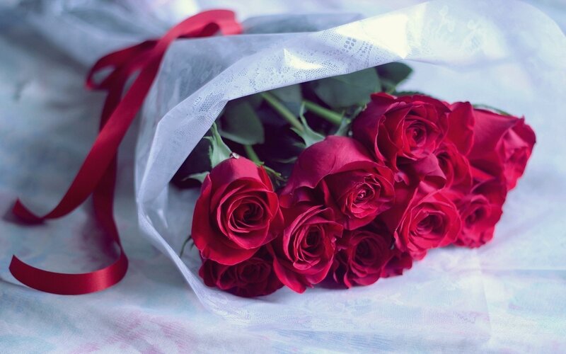 bouquet of red roses