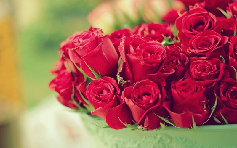 bouquet of red roses