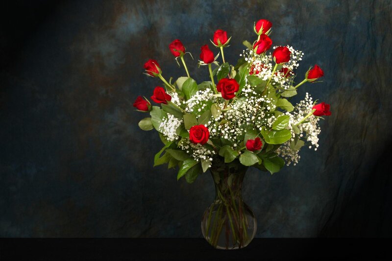 Bouquet of Red Roses — Dramatic, Photograph