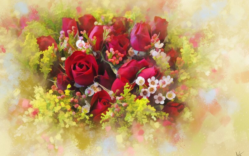 Bouquet of Red Roses — Soft