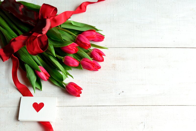 Bouquet of Red Tulips — Romantic