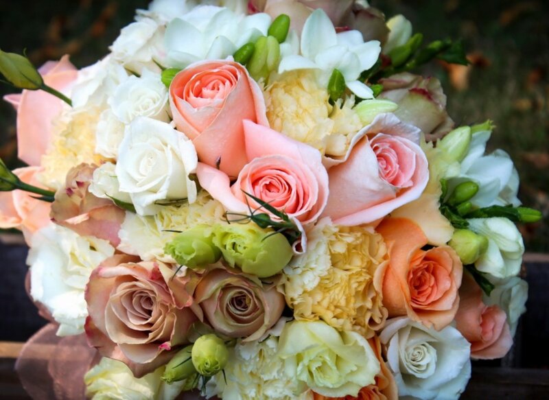 Bouquet of Roses and Flowers — Pink, Calm, Spring