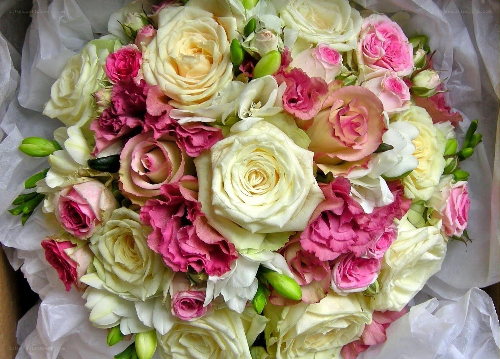 bouquet of roses and flowers