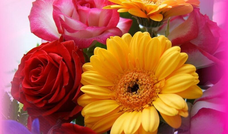 Bouquet of Roses and Gerbera