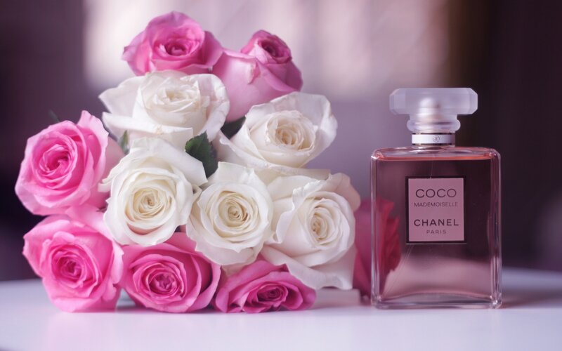 Bouquet of Roses and Perfume