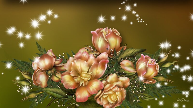 Bouquet of Roses — Green