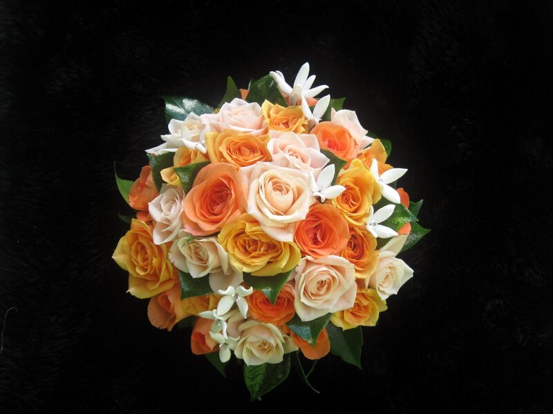 Bouquet of Roses — Orange, Elegant