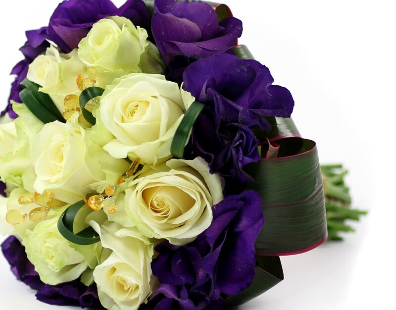 Bouquet of Roses — Purple, Elegant