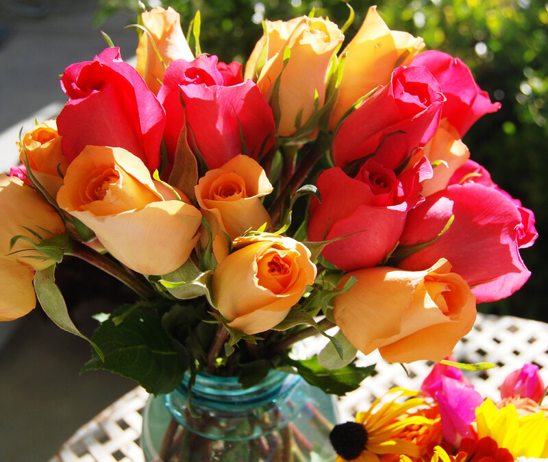 Bouquet of Roses — Red, Bright