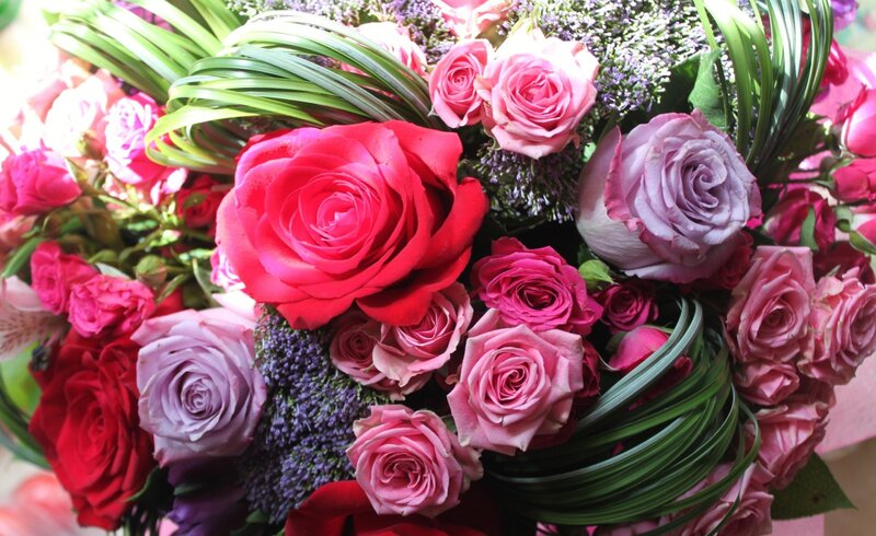 Bouquet of Roses — Red, Colorful, Photograph