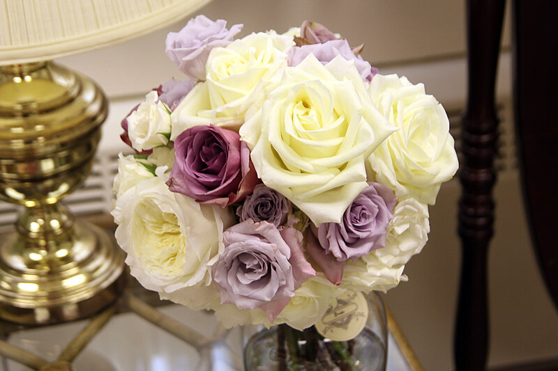 Bouquet of Roses — White, Calm, Photograph