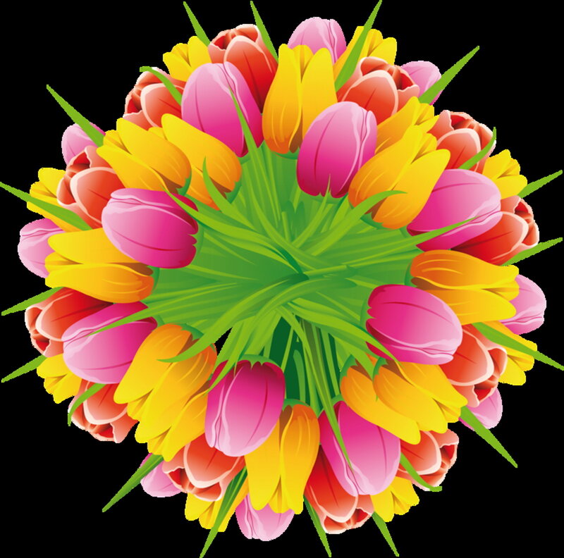 Bouquet of Tulips — Pink, Vibrant, Spring