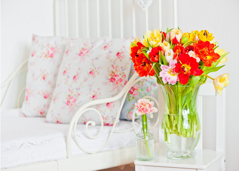 Bouquet of Tulips — White