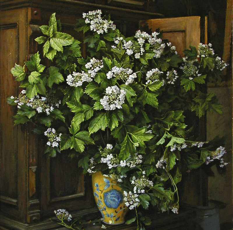 Bouquet of White Flowers — Yellow