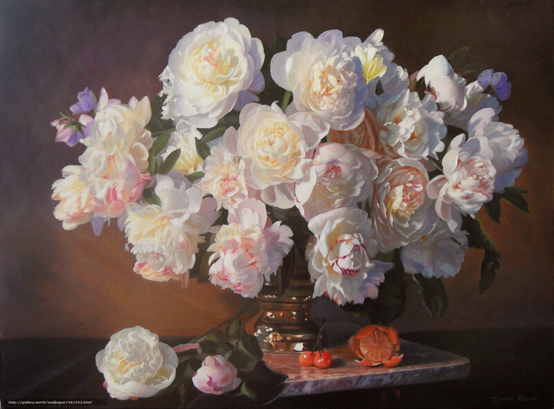 Bouquet of White Peonies