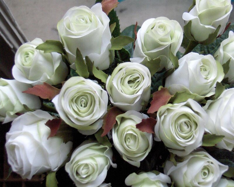 Bouquet of White Roses — Calm
