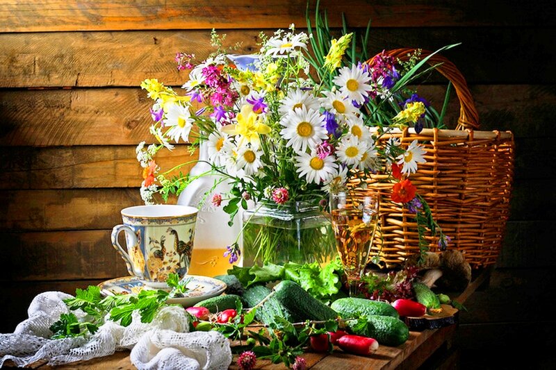Bouquet of Wildflowers — Brown, Serene, Afternoon