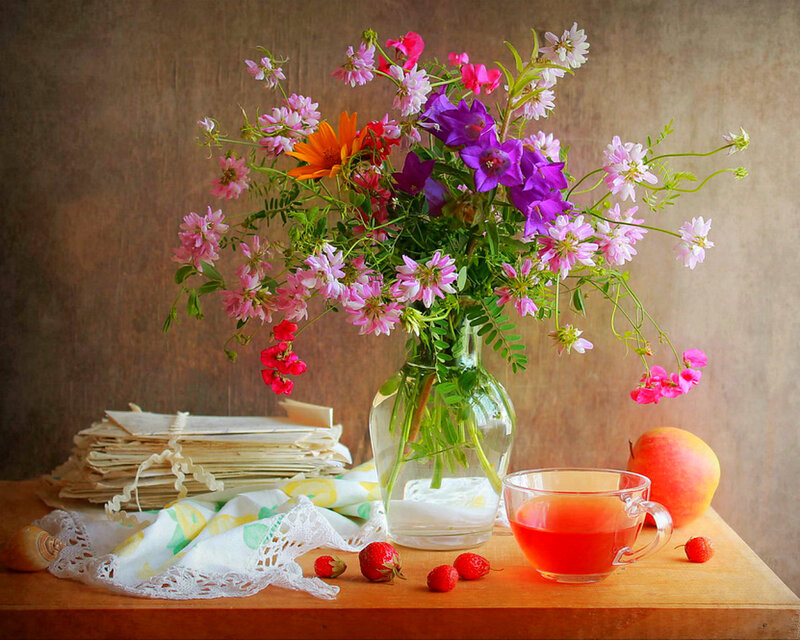 Bouquet of Wildflowers — Purple, Serene, Afternoon