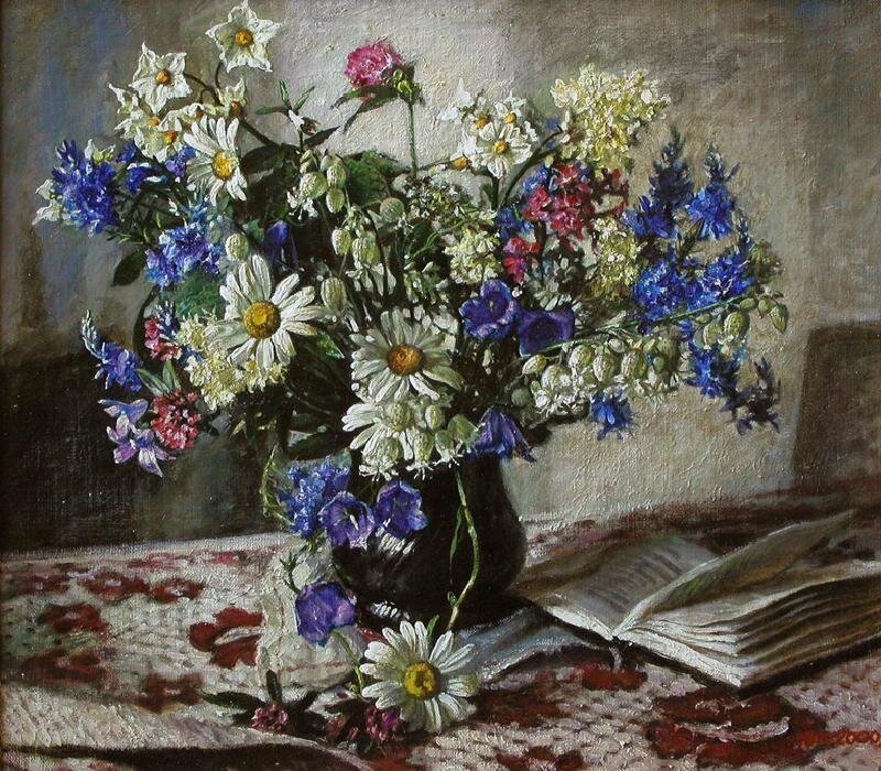 Bouquet of Wildflowers — White