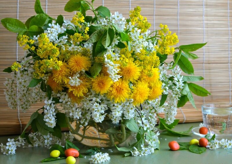 Bouquet of Yellow and White Flowers — Calm, Spring