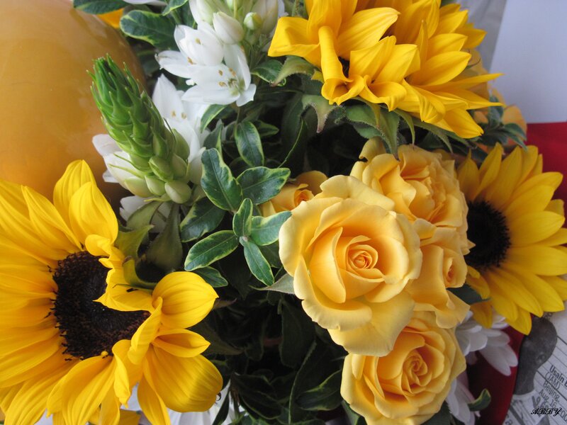 Bouquet of Yellow Flowers — Bright, Photograph