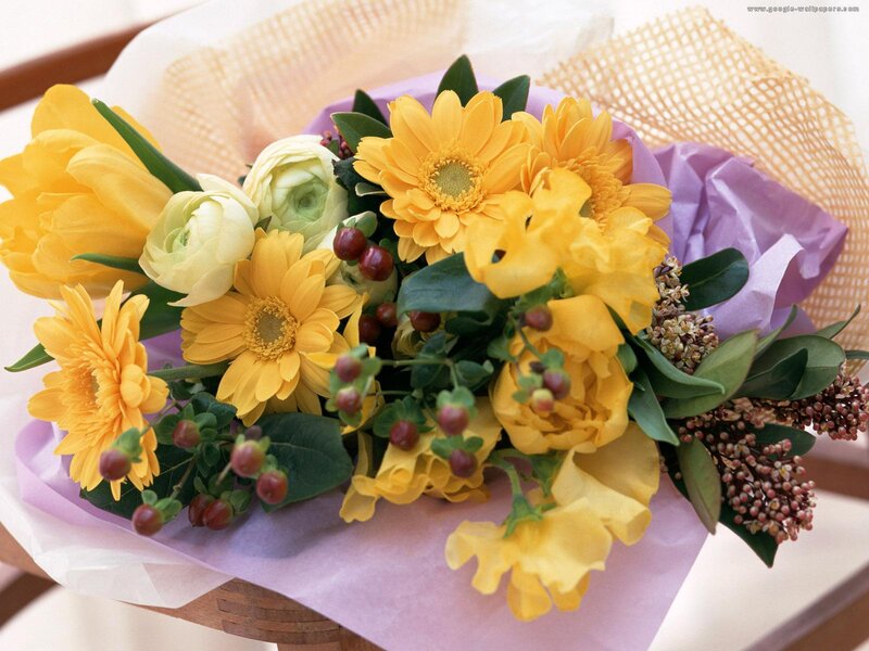 Bouquet of Yellow Flowers — Calm, Afternoon