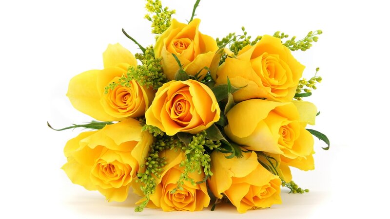 bouquet of yellow roses
