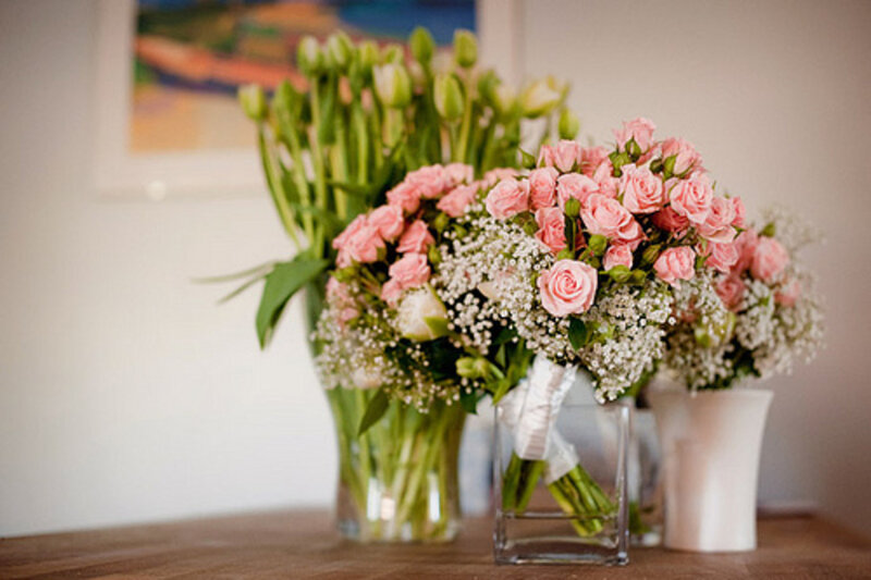 Bouquets of Pink Roses — Calm, Photograph