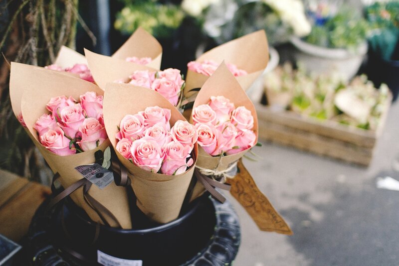 Bouquets of Pink Roses