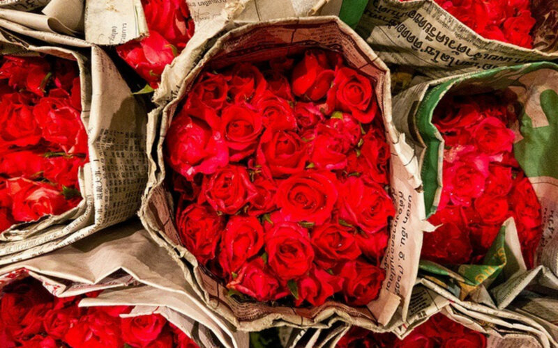 Bouquets of Red Roses