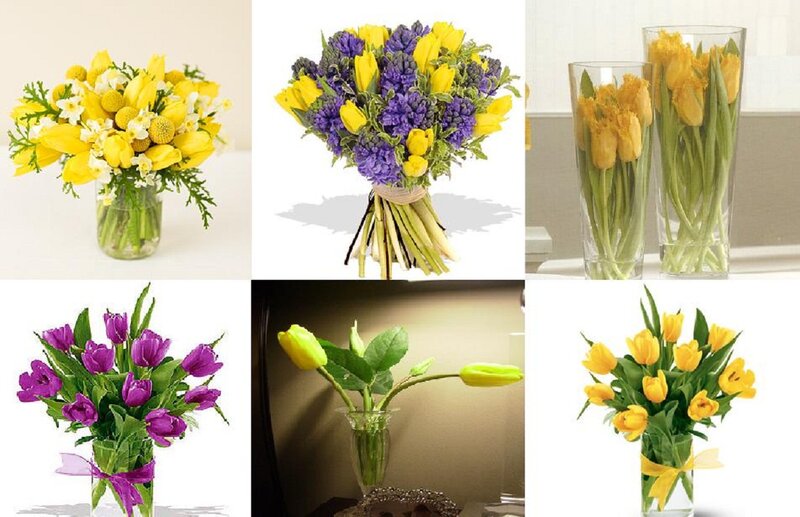 Bouquets of Tulips — Yellow