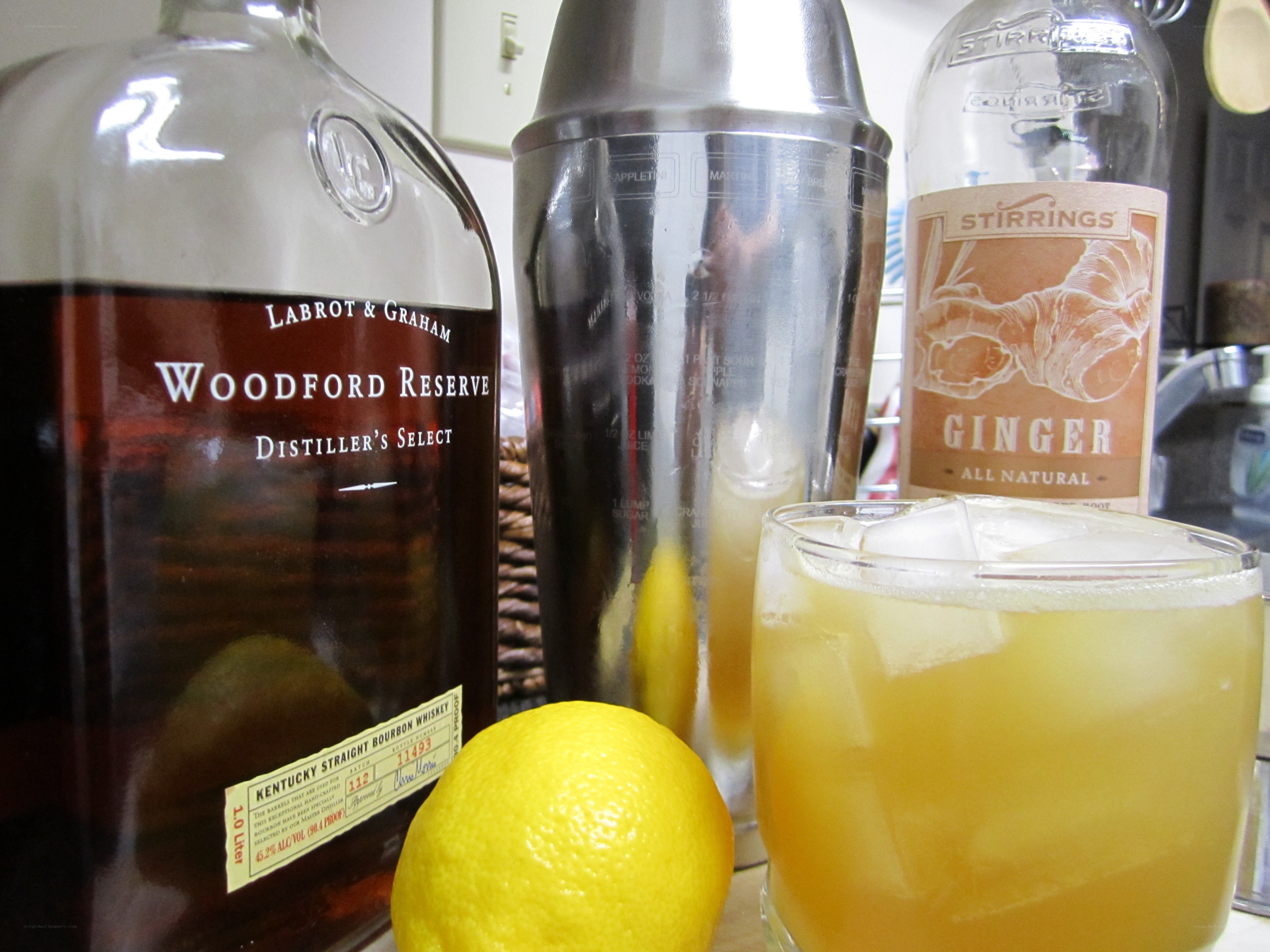 Bourbon cocktail ingredients