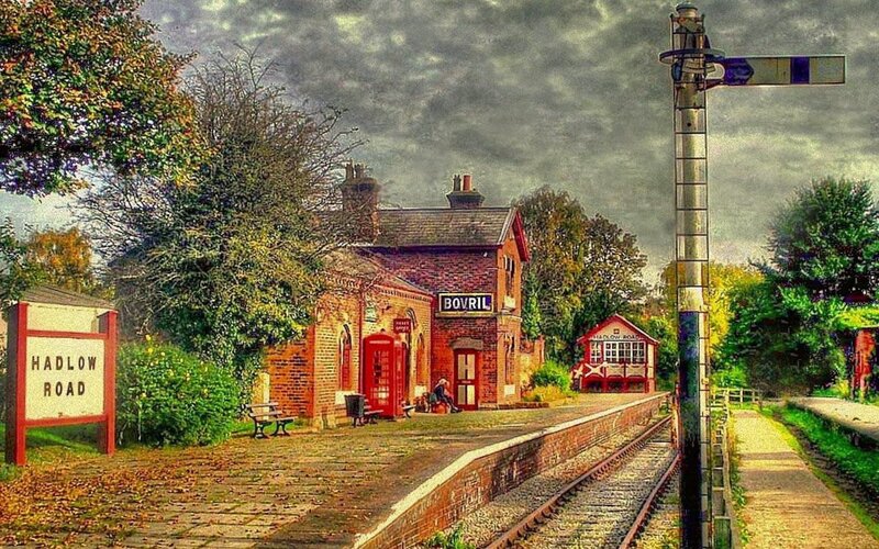 Bovril train station scene