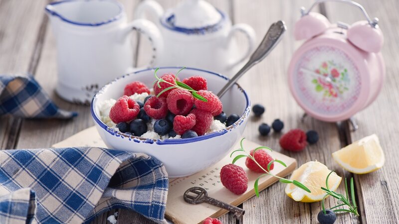 Bowl of Berries and Yogurt