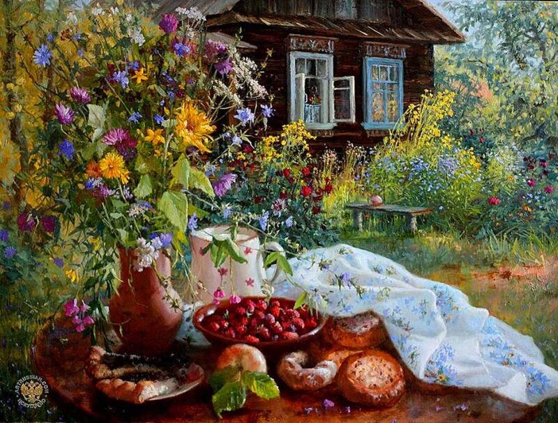 Bowl of Berries on Table