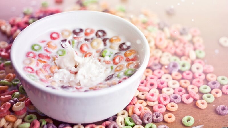 Bowl of Cereal — White