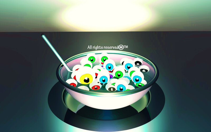 Bowl of Eyeball-shaped Candies